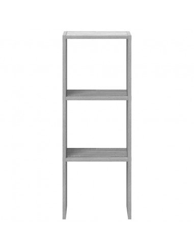 Libreria Impilabili Grigio Sonoma 30x30x80 cm Legno Multistrato