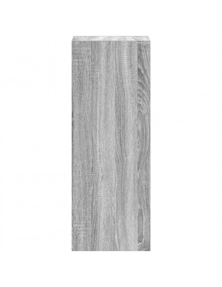 Libreria Impilabili Grigio Sonoma 30x30x80 cm Legno Multistrato