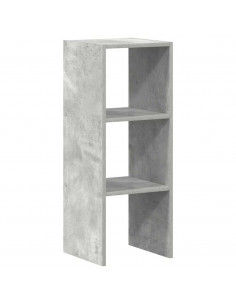 Libreria Impilabili Grigio Cemento 30x30x80cm Legno Multistrato