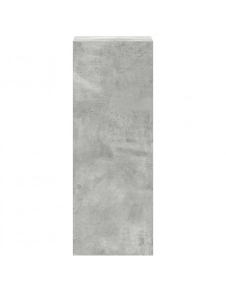 Libreria Impilabili Grigio Cemento 30x30x80cm Legno Multistrato
