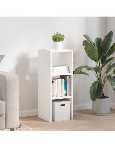 Libreria Impilabili Bianca 30x30x80 cm in Legno Multistrato