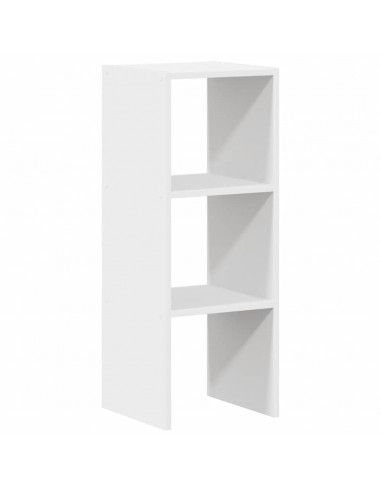 Libreria Impilabili Bianca 30x30x80 cm in Legno Multistrato