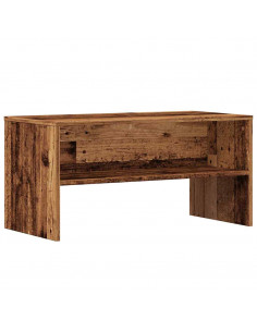 Mobile Porta TV Legno Antico 80x40x40 cm in Legno Multistrato