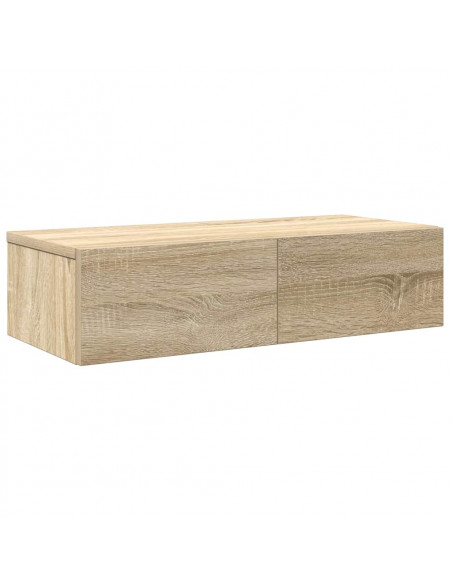 Scaffale a Parete con Cassetti Sonoma 60x26,5x15 cm Truciolato