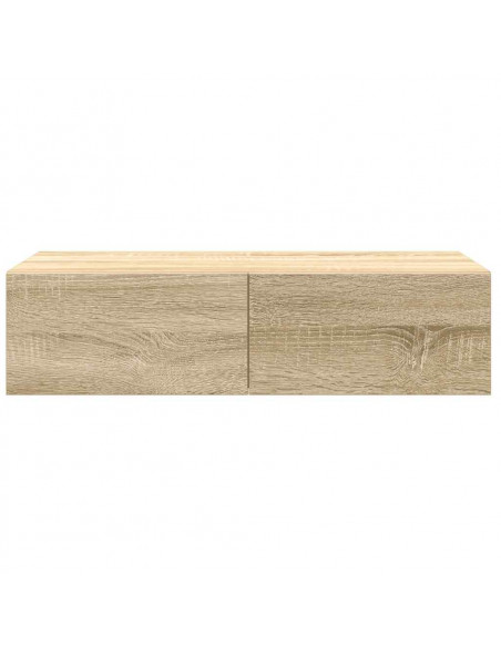 Scaffale a Parete con Cassetti Sonoma 60x26,5x15 cm Truciolato