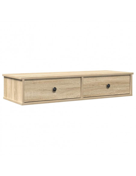 Scaffale a Parete con Cassetti Sonoma 100x37,5x19 cm Truciolato