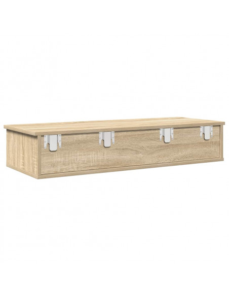 Scaffale a Parete con Cassetti Sonoma 100x37,5x19 cm Truciolato