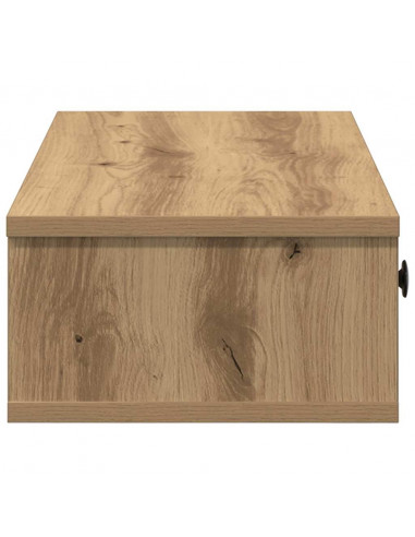 Scaffale a Parete con Cassetti Rovere 100x37,5x19 cm Truciolato