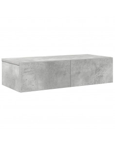 Scaffale a Parete con Cassetti Grigio 60x26,5x15 cm Truciolato