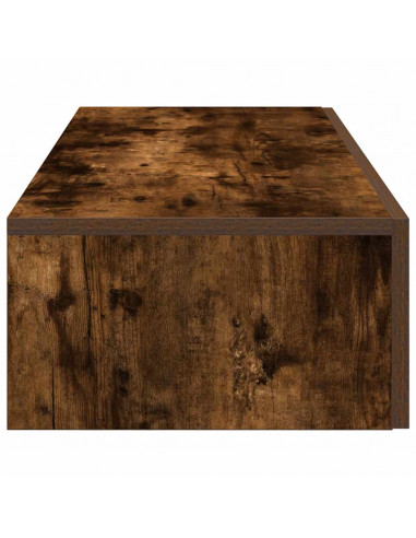 Scaffale a Parete con Cassetti Fumo 60x26,5x15 cm in Truciolato