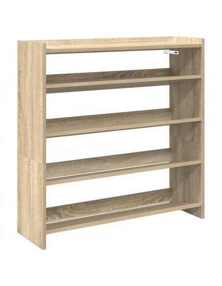 Scarpiera Rovere Sonoma 80x25x81 cm in Legno Multistrato