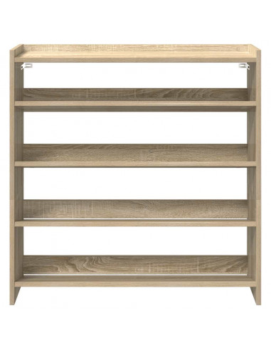 Scarpiera Rovere Sonoma 80x25x81 cm in Legno Multistrato