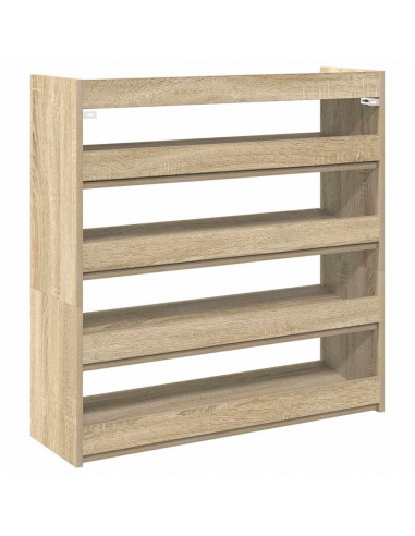 Scarpiera Rovere Sonoma 80x25x81 cm in Legno Multistrato