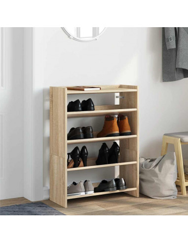 Scarpiera Rovere Sonoma 80x25x61,5 cm in Truciolato