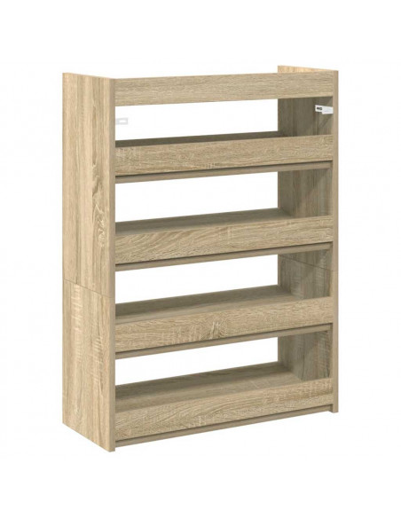 Scarpiera Rovere Sonoma 80x25x61,5 cm in Truciolato