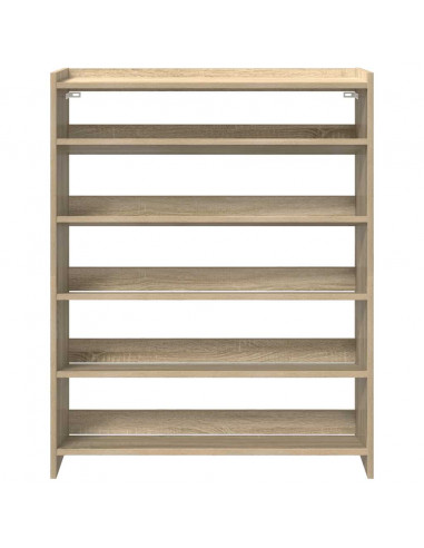 Scarpiera Rovere Sonoma 80x25x100 cm in Legno Multistrato