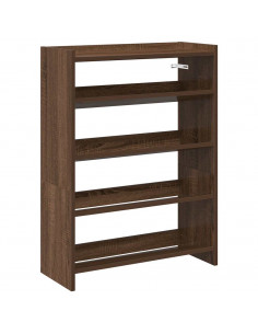 Scarpiera Rovere Marrone 80x25x61,5 cm in Truciolato