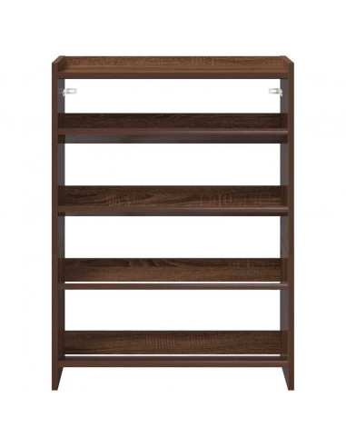 Scarpiera Rovere Marrone 80x25x61,5 cm in Truciolato
