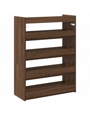 Scarpiera Rovere Marrone 80x25x61,5 cm in Truciolato