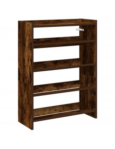 Scarpiera Rovere Fumo 80x25x61,5 cm in Truciolato