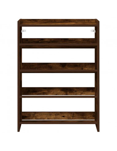 Scarpiera Rovere Fumo 80x25x61,5 cm in Truciolato