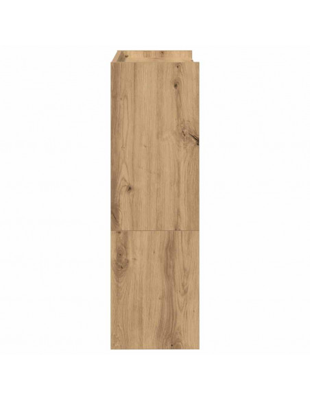 Scarpiera Rovere Artigianale 60x25x81 cm in Legno Multistrato