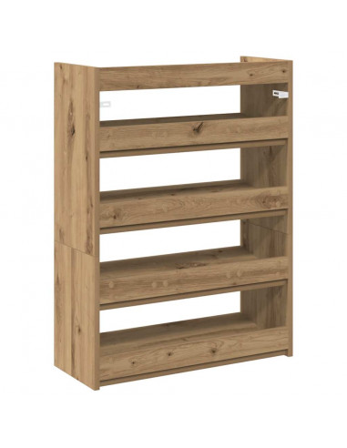 Scarpiera Rovere Artigianale 60x25x81 cm in Legno Multistrato