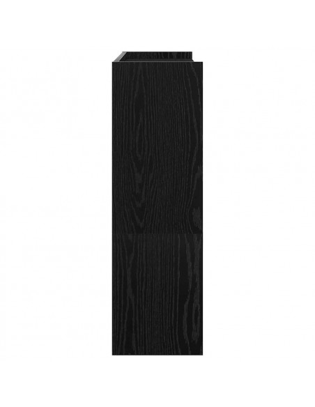 Scarpiera Nera 80x25x81 cm in Legno Multistrato