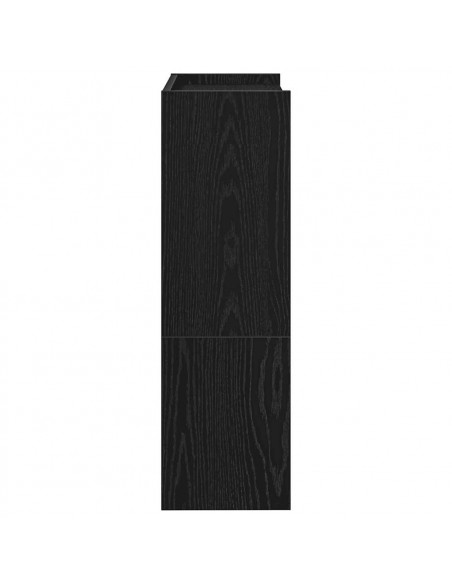 Scarpiera Nera 80x25x61,5 cm in Truciolato