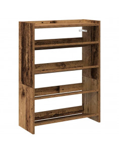 Scarpiera Legno Antico 80x25x61,5 cm in Truciolato