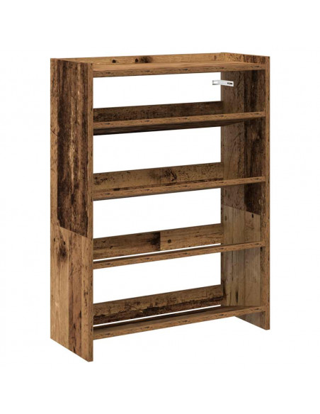 Scarpiera Legno Antico 80x25x61,5 cm in Truciolato