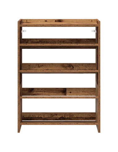 Scarpiera Legno Antico 80x25x61,5 cm in Truciolato