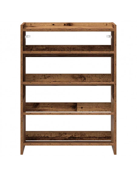 Scarpiera Legno Antico 80x25x61,5 cm in Truciolato