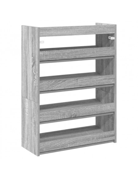 Scarpiera Grigio Sonoma 80x25x61,5 cm in Truciolato