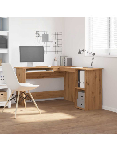 Scrivania Angolo Artigianale 120x140x75 cm Legno Multistrato