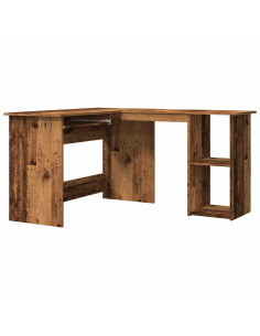Scrivania Angolare Legno Antico 120x140x75 cm Legno Multistrato