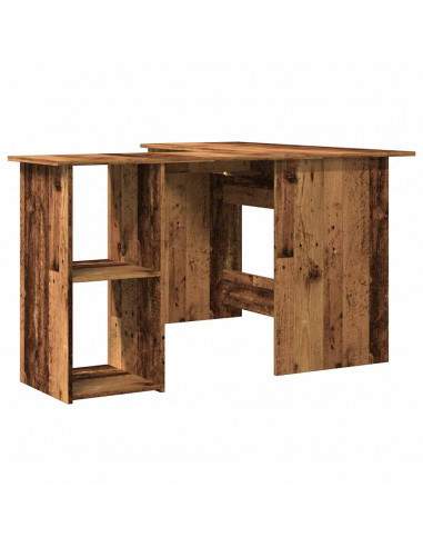 Scrivania Angolare Legno Antico 120x140x75 cm Legno Multistrato