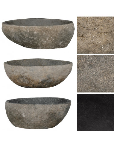 Lavandino in Pietra di Fiume Ovale (29-38)x(24-31) cm
