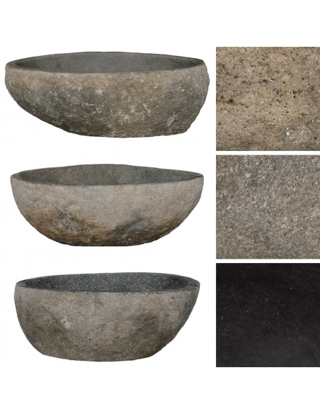 Lavandino in Pietra di Fiume Ovale (29-38)x(24-31) cm