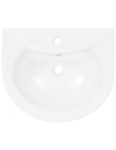 Lavandino a Colonna in Ceramica Bianca 520x440x190 mm