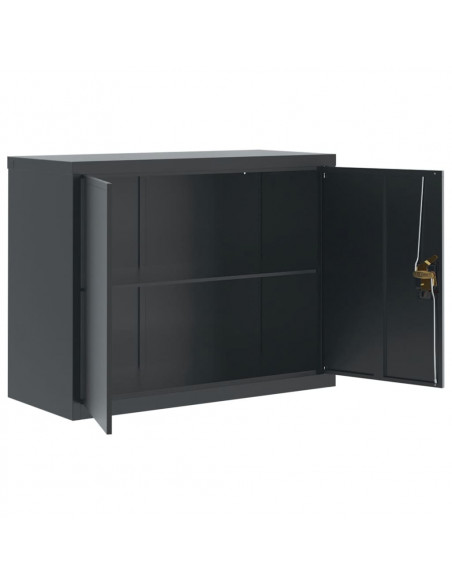 Armadio Classificatore Antracite 90x40x70 cm in Acciaio