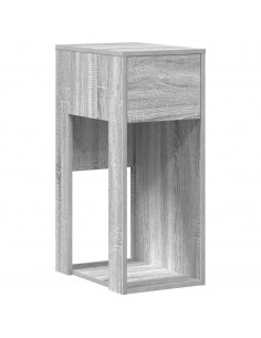 Supporto a Torre per Computer con Cassetto Grigio 30x44x74 cm