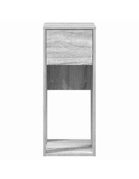 Supporto a Torre per Computer con Cassetto Grigio 30x44x74 cm