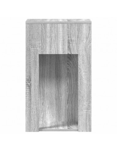 Supporto a Torre per Computer con Cassetto Grigio 30x44x74 cm