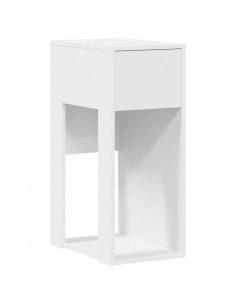 Supporto a Torre per Computer con Cassetto Bianco 30x44x74 cm