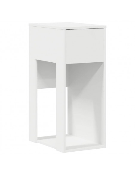 Supporto a Torre per Computer con Cassetto Bianco 30x44x74 cm