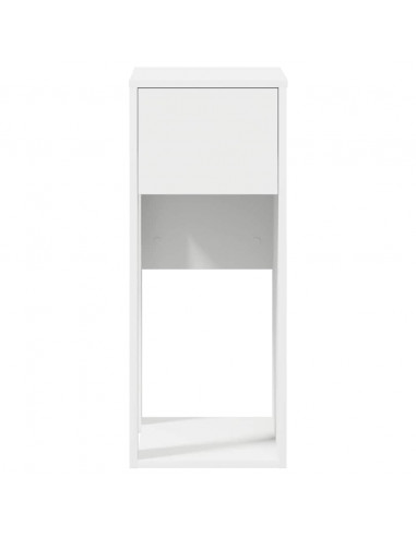 Supporto a Torre per Computer con Cassetto Bianco 30x44x74 cm