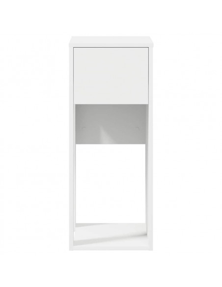 Supporto a Torre per Computer con Cassetto Bianco 30x44x74 cm
