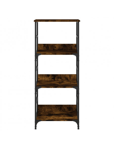 Libreria Rovere Fumo 50x33x117,5 cm in Legno Multistrato