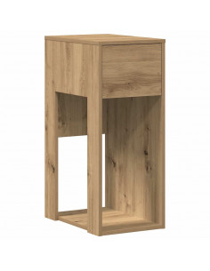 Supporto per Computer a Torre con Cassetto Rovere 30x44x74 cm